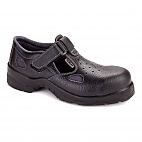 Sandały bezpieczne męskie skóra czarne Demar 40 - Sandały bezpieczne męskie skóra czarne Demar 47