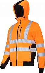 Bluza ostrzegawcza z kapturem pomarańczowa 300g/m2 S