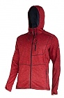 Bluza z kapturem i suwakiem czerwona poliester 210g/m2 S - Bluza z kapturem i suwakiem szara poliester 210g/m2 3XL