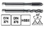GWINTOWNIK DIN-371 B 1/8-40 BSW HSSE 800 - GWINTOWNIK DIN-376 C 1-8/40° BSW HSSE 800