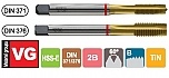 GWINTOWNIK DIN-371 B 4-40 UNC HSS-E VG TiN - GWINTOWNIK DIN-376 B 1 1/8-7 UNC HSS-E VG TiN