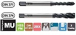 GWINTOWNIK DIN-371 C 4-48/45° UNF HSS PM X-Coating - GWINTOWNIK DIN-376 C 1-12/45° UNF HSS PM X-Coating
