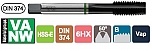 GWINTOWNIK DIN-374 B M 4X0.5 HSS-E VA NW - GWINTOWNIK DIN-374 B M 24X1.5 HSS-E VA NW
