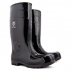 Kalosze bezpieczne męskie czarne bardzo wysokie PVC 40 - Kalosze bezpieczne męskie czarne bardzo wysokie PVC 48