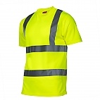 Koszulka t-shirt ostrzegawcza żółta 140g/m2 S - Koszulka t-shirt ostrzegawcza pomarańczowa 140g/m2 3XL
