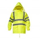 Kurtka przeciwdeszczowa ostrzeg.żółta 180g/m2 S - Płaszcz przeciwdeszczowy ostrzegawczy żółty 180g/m2 3XL