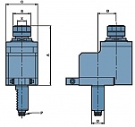 OPRAWKA VDI Z NAPĘDEM DA30-5480-ER25-29 - OPRAWKA VDI Z NAPĘDEM DA40-5480-ER32-50