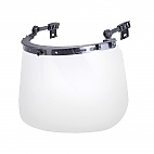 Osłona twarzy mocowana do hełmu z poliwęglanu - Osłona twarzy z siatki metalowej mocowana do hełmu