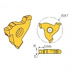Płytki tokarskie do rowkowania systemem GrooVical GVN, GV