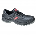 Półbuty bezpieczne skórzane czarno-czerwone 39 - Półbuty bezpieczne skórzane czarno-czerwone 47