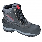 Śniegowce zamszowe oxford szaro-czerwone 39 - Śniegowce zamszowe oxford szaro-czerwone 47