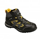 Trzewiki bezpieczne nubuk-tkanina czarno-żółte 39 - Trzewiki bezpieczne nubuk-tkanina czarno-żółte 47