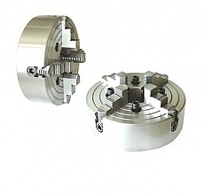 UCHWYT TOKARSKI 4-SZCZĘKOWY Z NIEZ. NASTAW. 80