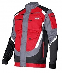 Bluza czar.-szar.-czer. 100% bawełna z odblaskami S