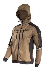 Bluza brązowo-czarna Slim z dodatkiem Elastanu S