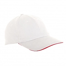 Czapka z daszkiem biała kpl.12 szt. 57-61