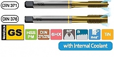 GWINTOWNIK DIN-371 B M 6 GS HSS PM TiN Coolant