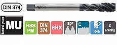 GWINTOWNIK DIN-374 C M 4X0.35/45° HSS PM X-Coating