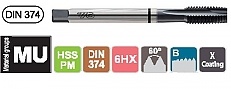 GWINTOWNIK DIN-374 B M 4X0.35 HSS PM X-Coating