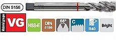 GWINTOWNIK DIN-5156 C G 1/8-28/40° HSS-E VG