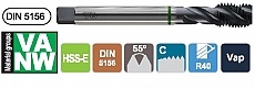 GWINTOWNIK DIN-5156 C G 1/8-28/40° HSS-E VA NW