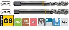 GWINTOWNIK DIN-371 C 4-40/40° UNC HSS-E GS