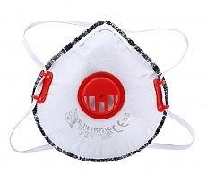 Maska przeciwpył. FFP2 z zaworkiem i węglem aktywnym