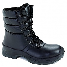 Trzewiki ocieplane bezpieczne wysokie czarne Demar 40