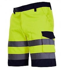 Spodenki krótkie ostrzegawcze żółte 270g/m2 S