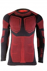 Koszulka termoaktywna czarno-czerwona S/M