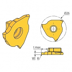 Płytka GVN26R R0.5-0.25 VKX
