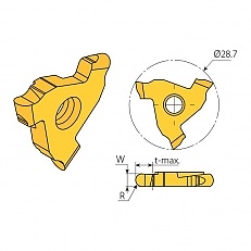 Płytka GV29R R2.38-1.19 VKX