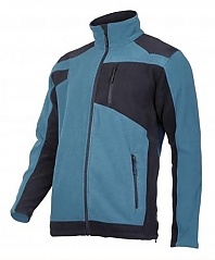 Bluza polarowa ze wzmocn. turkus.-czarna 290g/m2 S