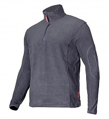 Bluza polarowa krótki suwak szara 180g/m2 3XL