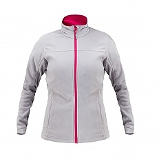 Bluza polarowa damska szaro-różowa 290g/m2 S