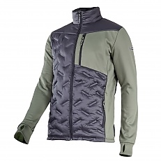 Bluza ocieplana z zamkiem zielono-czarna 260+150/m2 S