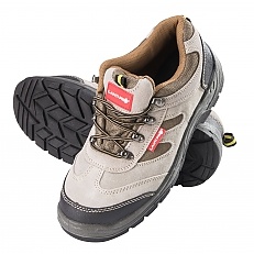 Półbuty bezpieczne zamszowe beżowo-khaki 39