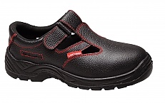 Sandały skórzane bez podnoska czarne 39