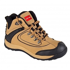 Trzewiki bezpieczne nubukowe miodowo-czarne 39