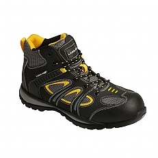 Trzewiki bezpieczne nubuk-tkanina czarno-żółte 39