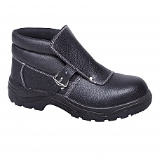 Trzewiki bezpieczne spawalnicze skórzane czarne 39