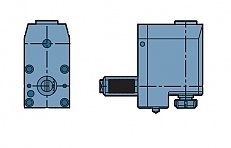 OPRAWKA VDI KĄTOWA Z NAPĘDEM BR/BL20-1809-ER16-57