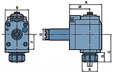 OPRAWKA VDI KĄTOWA Z NAPĘDEM FR/L30MT-2565-ER25