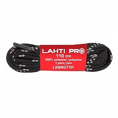 Sznurowadła do butów płaskie poliester czar-czer 10 par 110