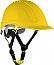 Chełm ochronny wentylowany żółty ABS 52-64