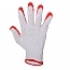 Rękawice z lateksem czerwono-białe kpl.12 par 10[XL]